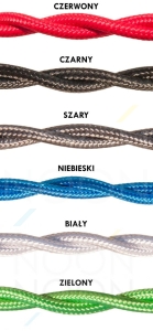 Kabel dekoracyjny w oplocie skręconym // C2