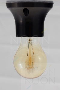 Mała prosta czarna lampa ścienna/oprawa // L1